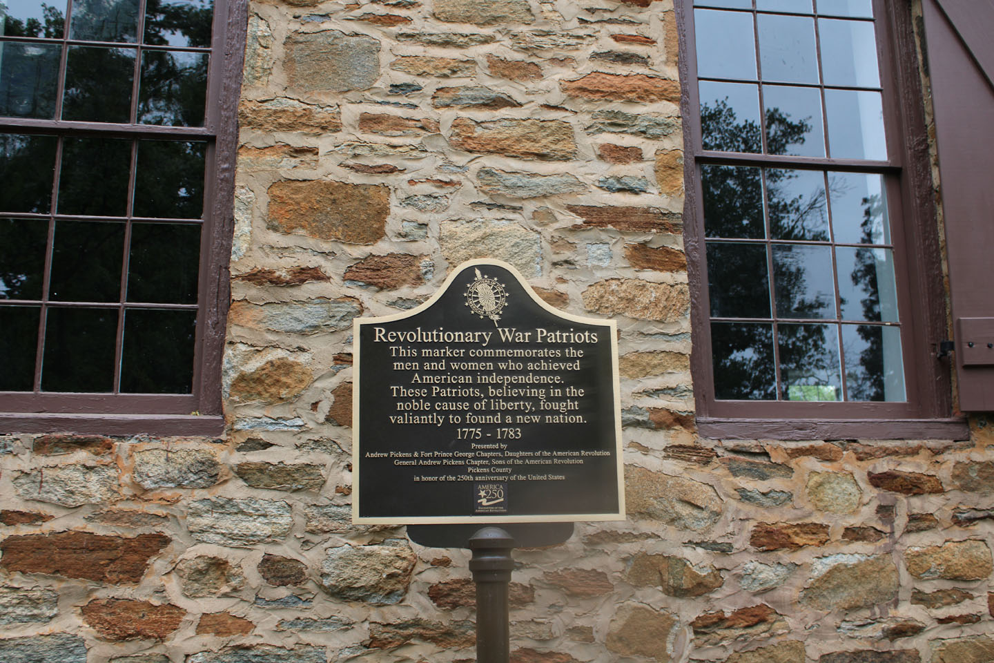 America 250 Marker Dedicated at Old Stone Church in Clemson on April 21, 2024 (Photo by Karen Brewer)