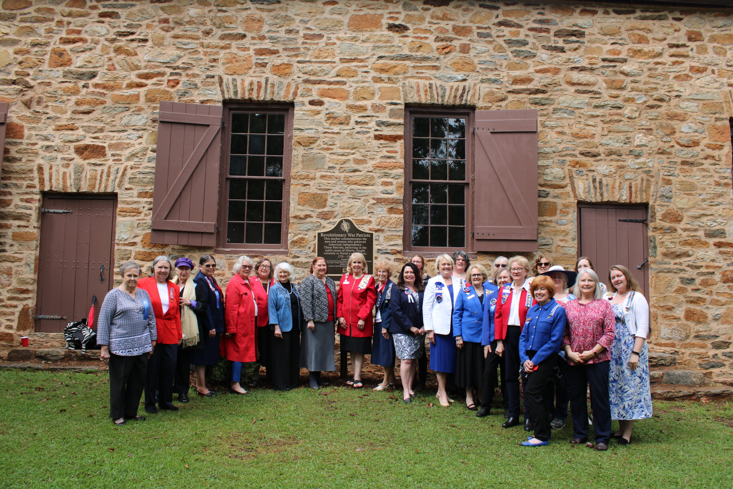 Members of the Daughters of the American Revolution present for the marker dedication. (Photo by Karen Brewer)