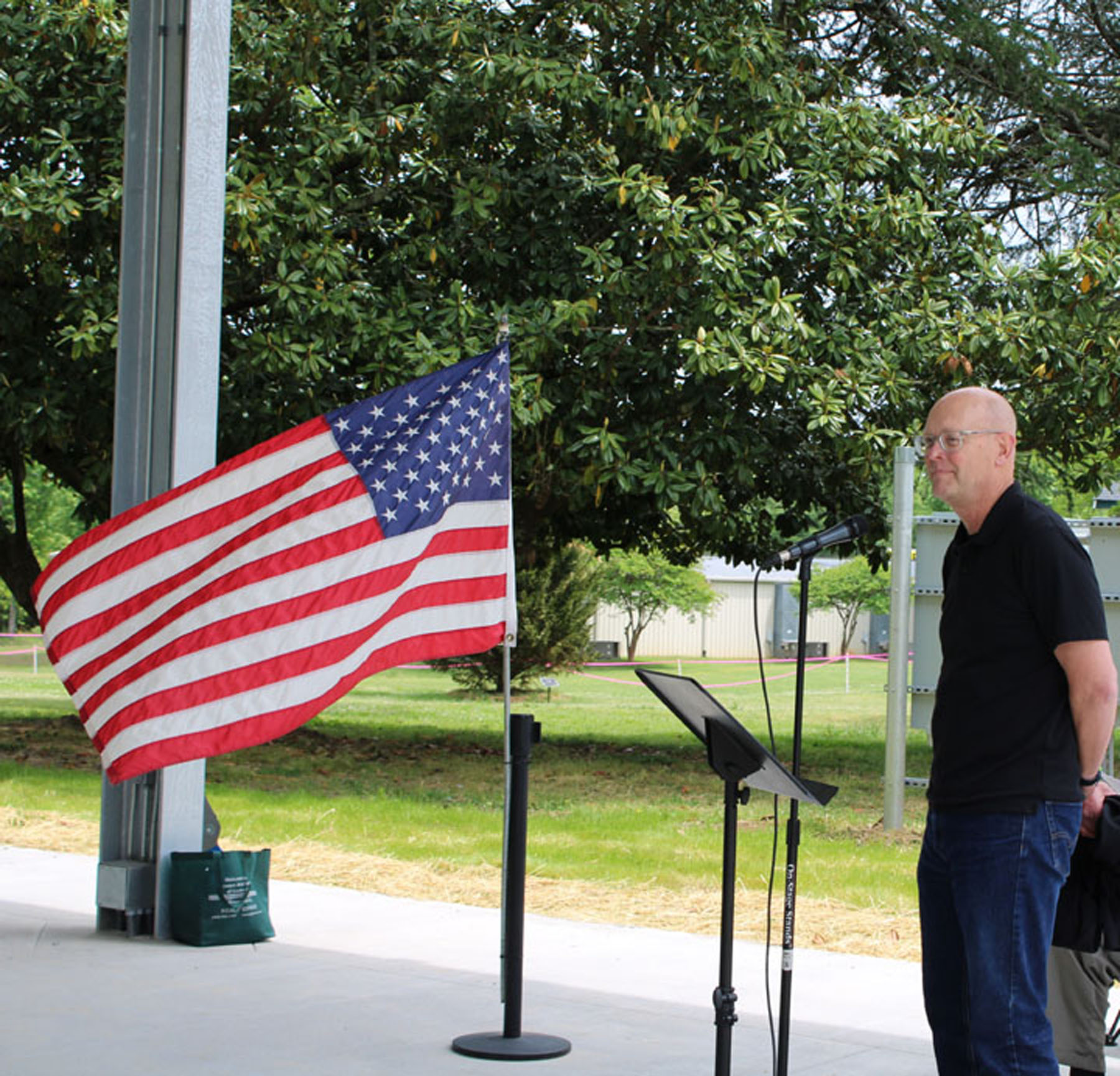 Tim Brown, founder of Tim Brown Architecture, speaks. (Photo by Karen Brewer)