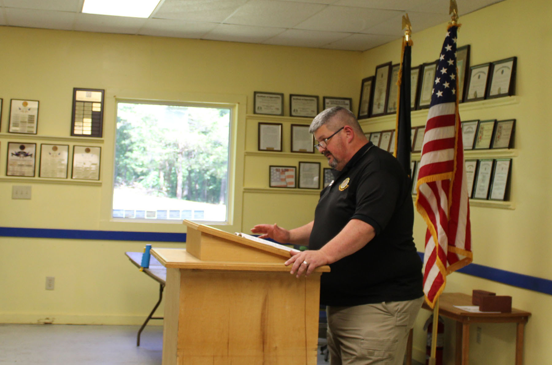 American Legion Pickens Post 11 Commander Don Tolar