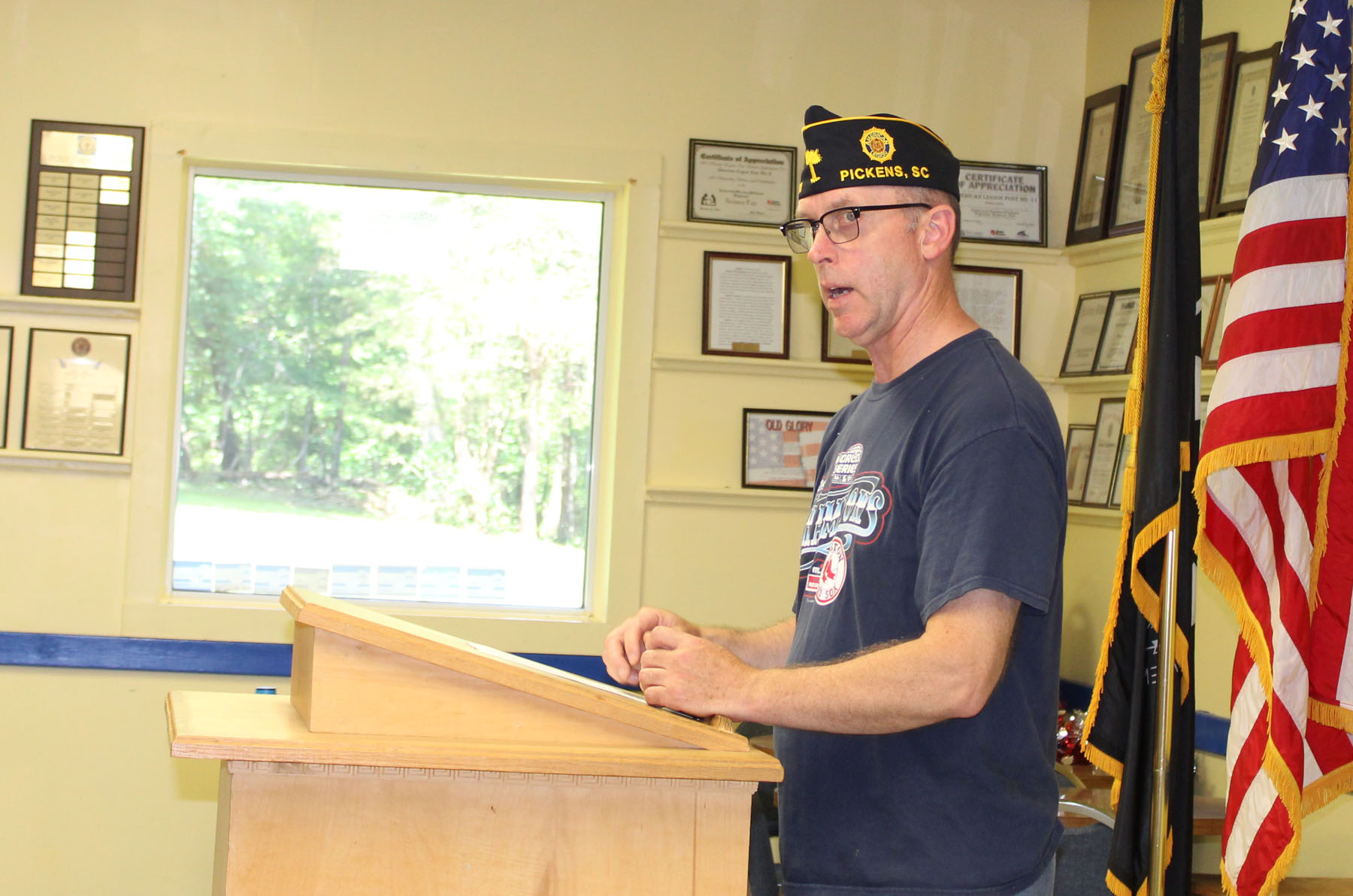 American Legion Pickens Post 11 Chaplain John Rainville