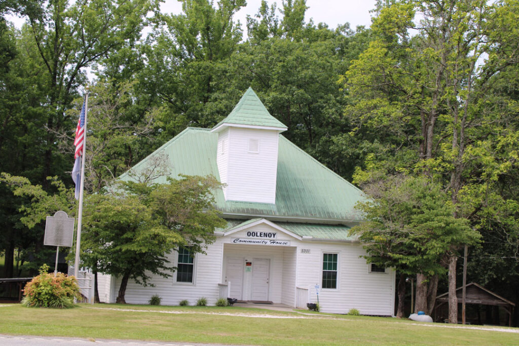 Oolenoy Community Center, former Oolenoy school, site of the popular Pumpkin Festival (Photo by Karen Brewer, The Pickens County Chronicle)