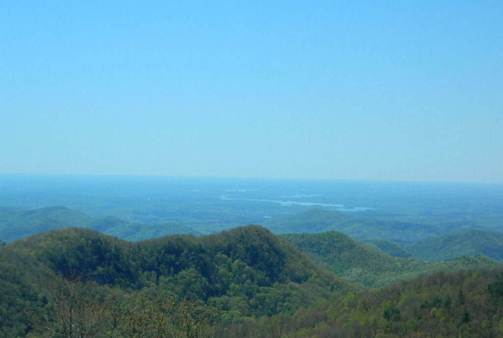 Sassafras Mountain, highest point in South Carolina (Photo by Karen Brewer, The Pickens County Chronicle)