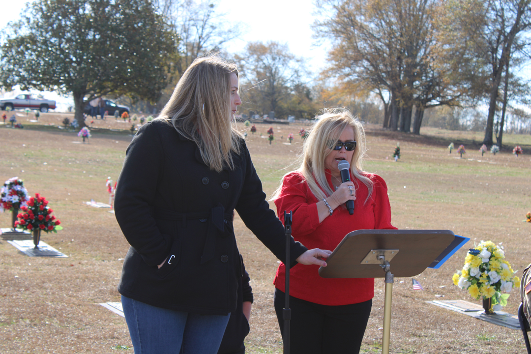 Amy Barrett, Wreaths Across America Coordinator for Liberty Memorial Gardens (Photo by Karen Brewer, The Pickens County Chronicle)