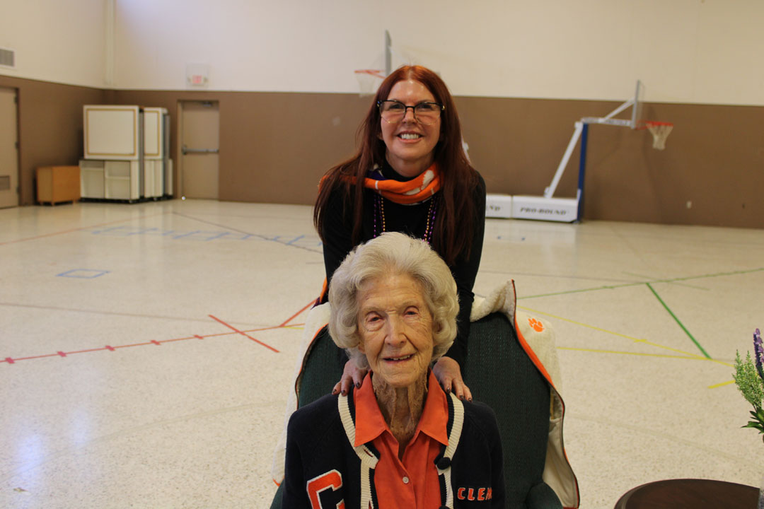 Martha Childress with her daughter, Beth (Photo by Karen Brewer, The Pickens County Chronicle)