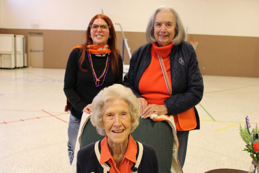 Martha Childress with her daughter, Beth, and Gale Galloway (Photo by Karen Brewer, The Pickens County Chronicle)