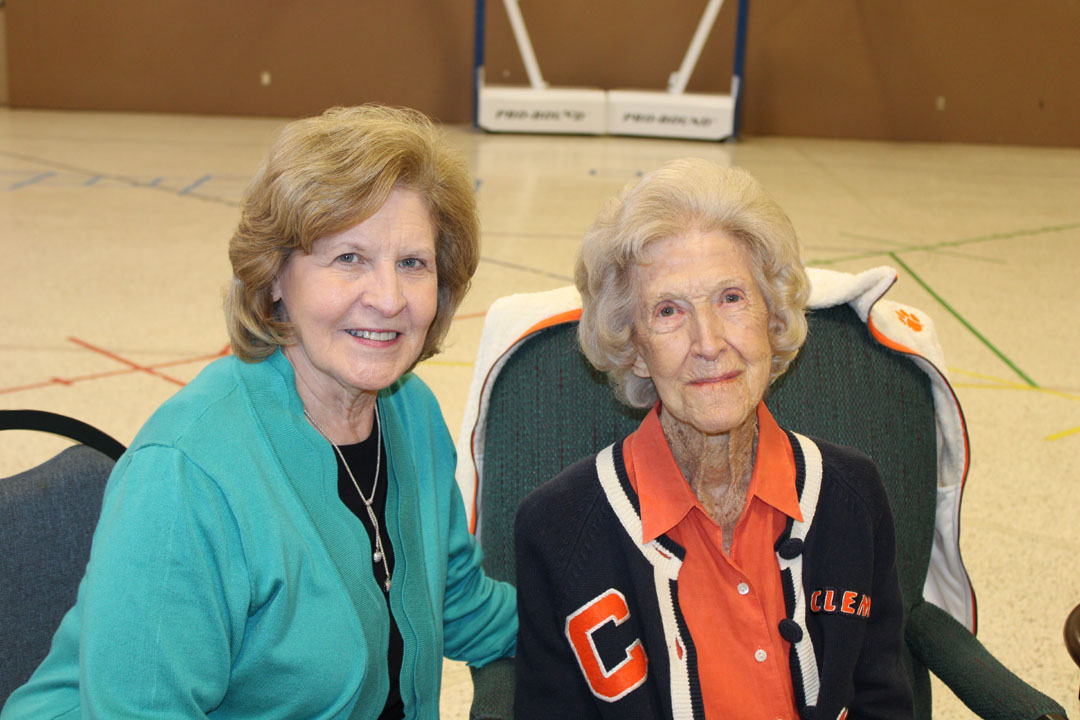 Martha Childress with Betty Cox (Photo by Karen Brewer, The Pickens County Chronicle)