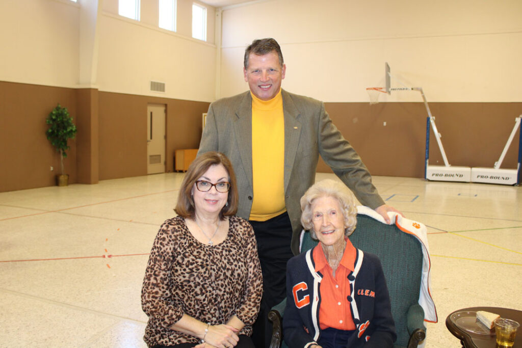 Martha Childress with Roger and Julie Dail (Photo by Karen Brewer, The Pickens County Chronicle)