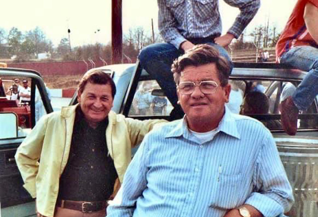 Pete and Tom Blackwell in the pits circa early 1980's