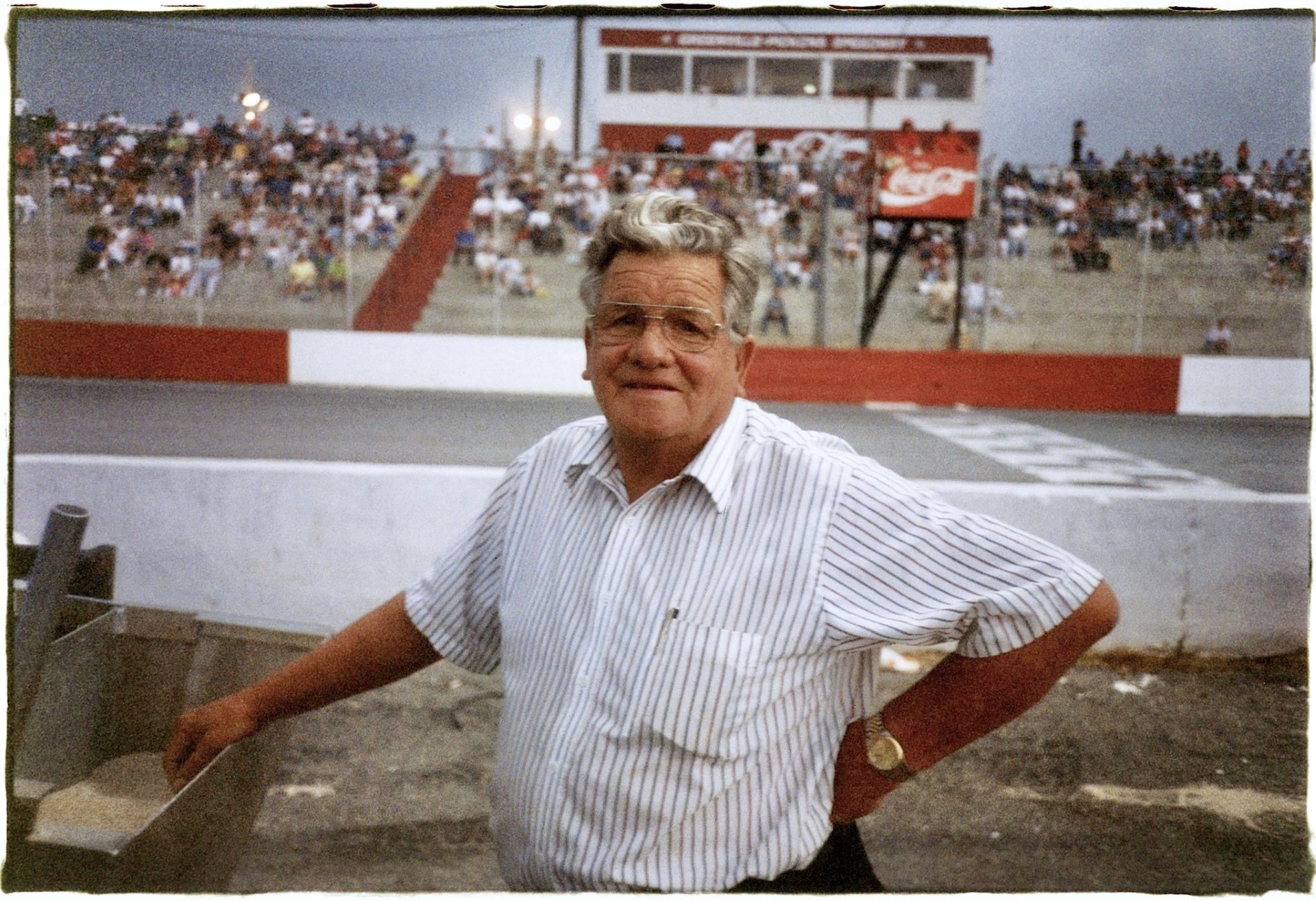 Tom Blackwell circa late 1990's at the Greenville-Pickens Speedway