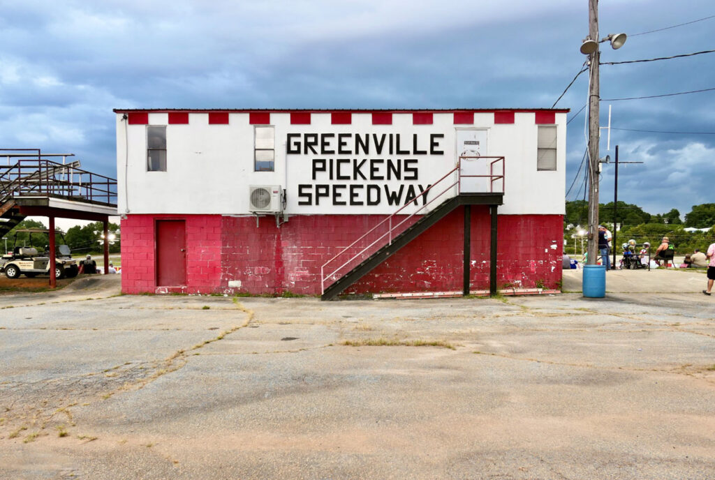 Back of the press box at Greenville-Pickens Speedway