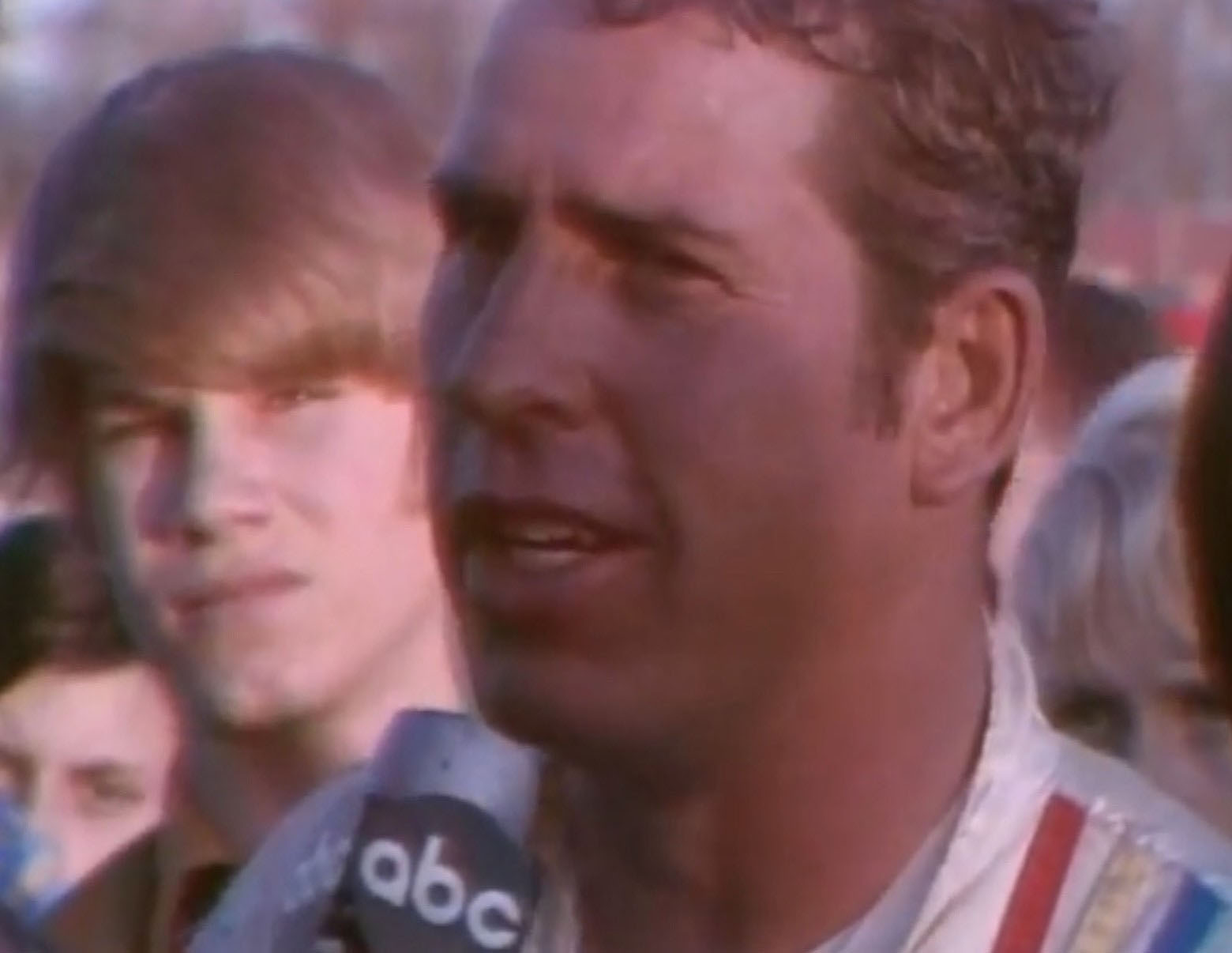 Screenshot of David Pearson from the April 10, 1971 live TV race (Photo courtesy of Mark Blackwell to The Pickens County Chronicle)