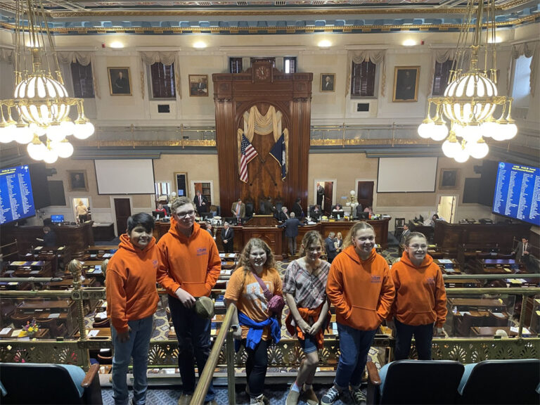 Members of The Sweet Potato Pie Kids at the South Carolina State House (YAM photo)