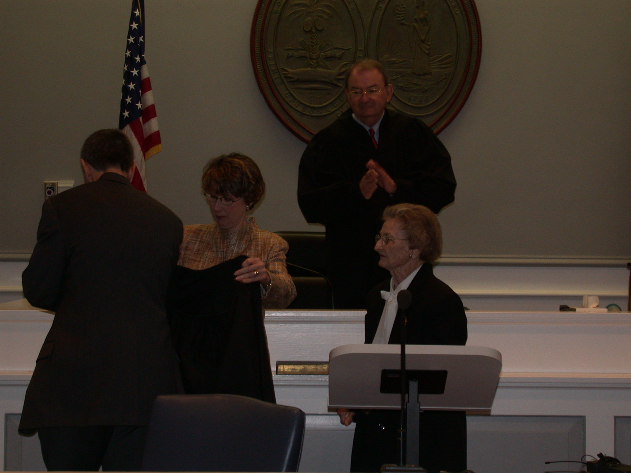 Eddie Welmaker sworn in as judge February 27, 2004 015