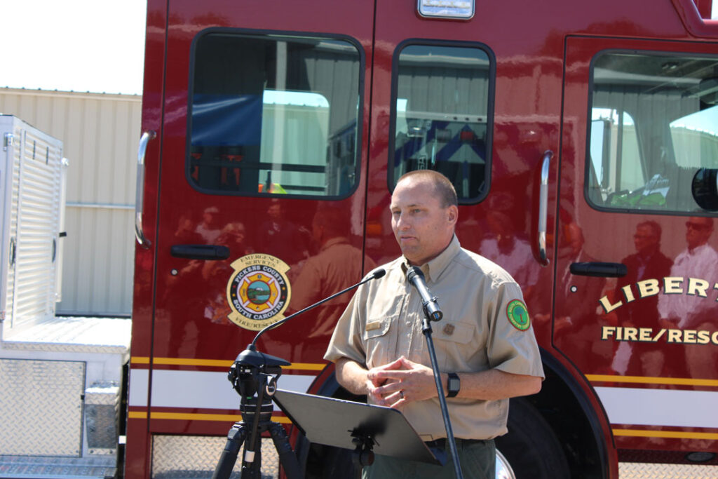 SC Forestry Commission Protection Chief Darryl Jones (Photo by Karen Brewer, The Pickens County Chronicle)