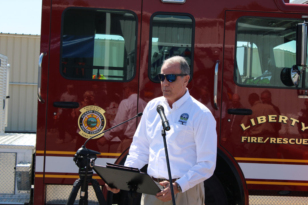 SC Aeronautics Commission Executive Director Gary Siegfried (Photo by Karen Brewer, The Pickens County Chronicle)