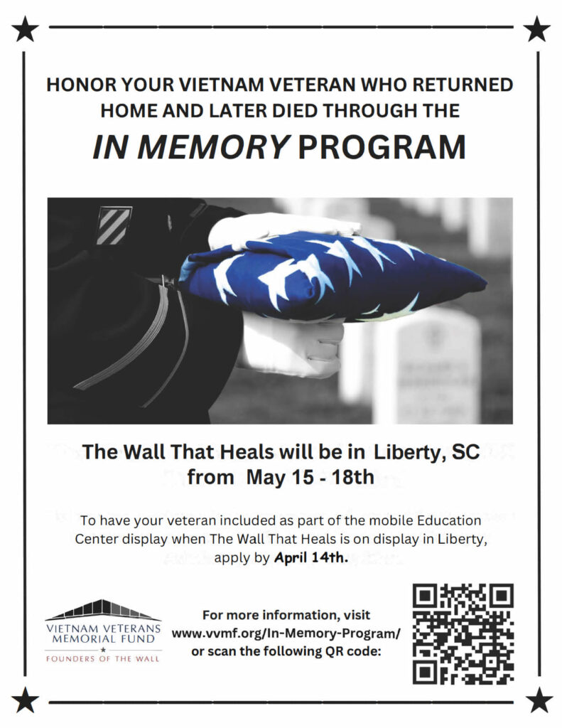 The Wall That Heals-City of Easley March 13-2