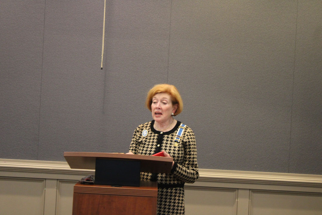 Fort Prince George DAR Chapter Regent Joyce Hansel (Photo by Karen Brewer, The Pickens County Chronicle)