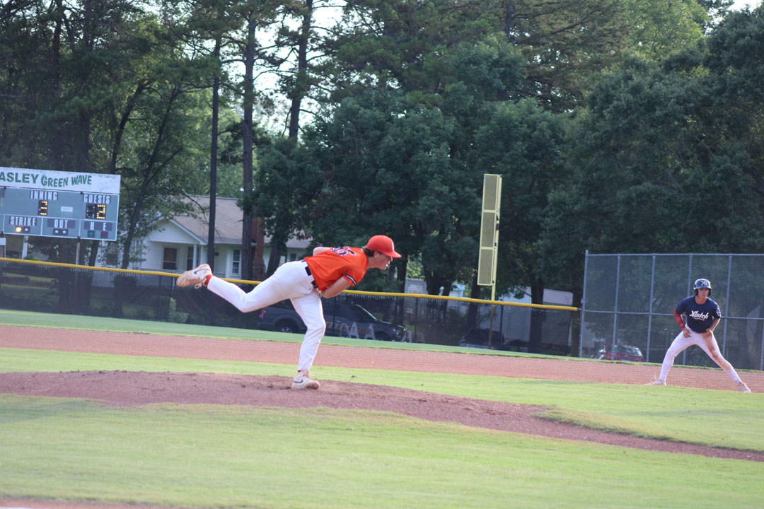#45 pitcher Ian McCrary