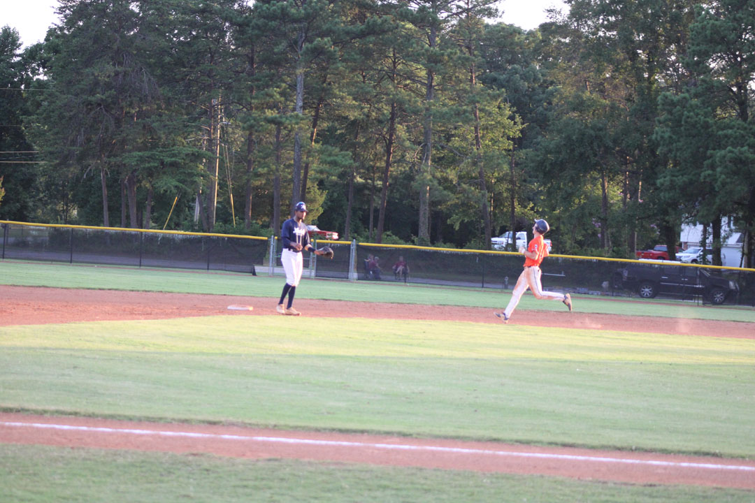 #52 Braden Mauro runs to second