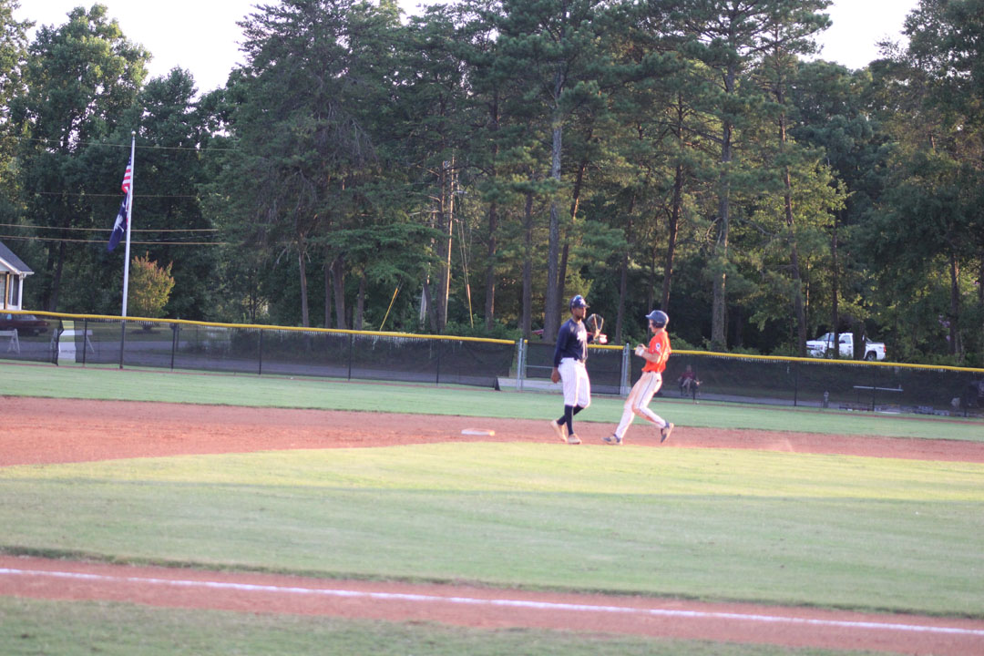 #52 Braden Mauro runs to second