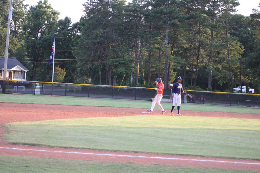 #52 Braden Mauro runs to second