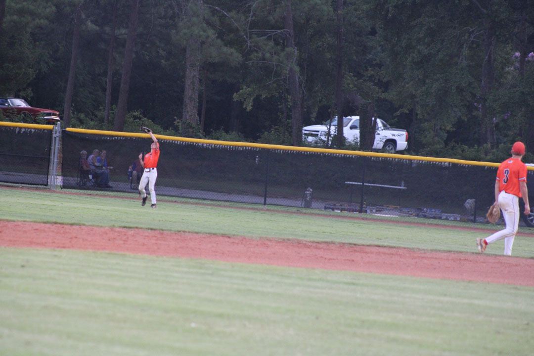 #1 Michael Harrison catches in right field