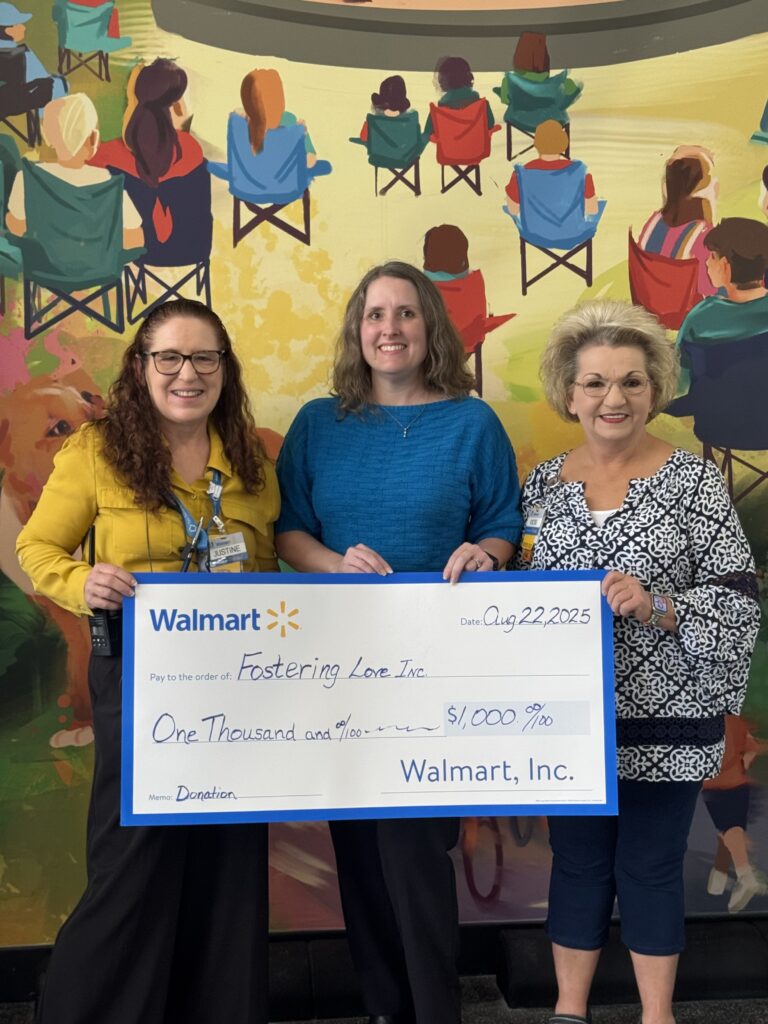 Fostering Love, Inc. check presentation (Courtesy photo)