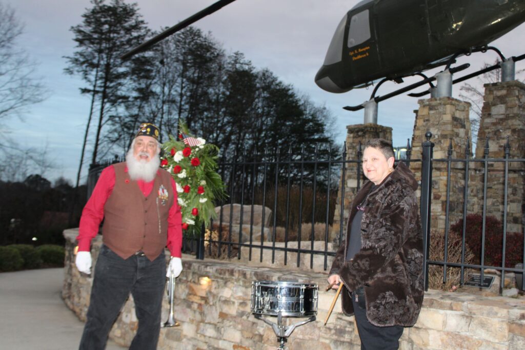 Stephen Goshorn and Jenni Thompson (Photo by Karen Brewer, The Pickens County Chronicle)