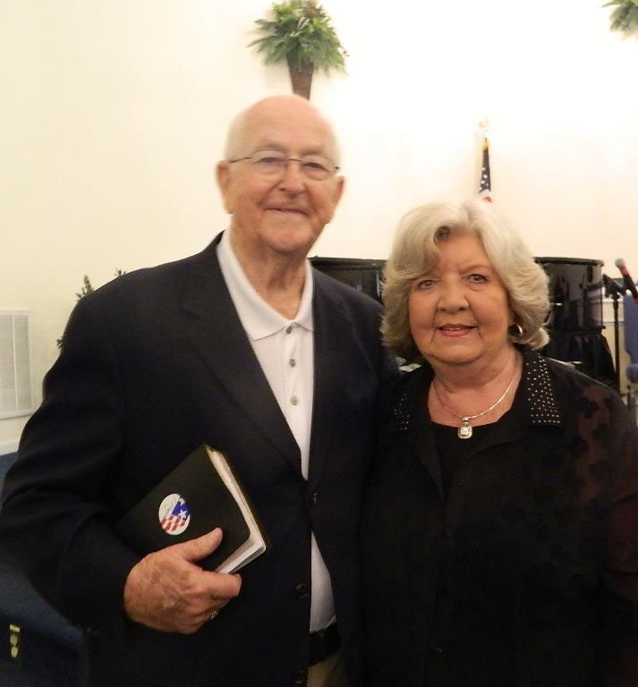 Jack and Shirley at the Conestee Crusade at Victory Chapel Baptist Church on May 1, 2014 (Photo by Karen Brewer)