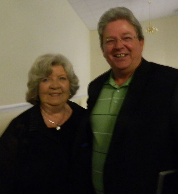 Shirley with youngest son, Bryan, at Victory Chapel Baptist Church on May 1, 2014 (Photo by Karen Brewer)