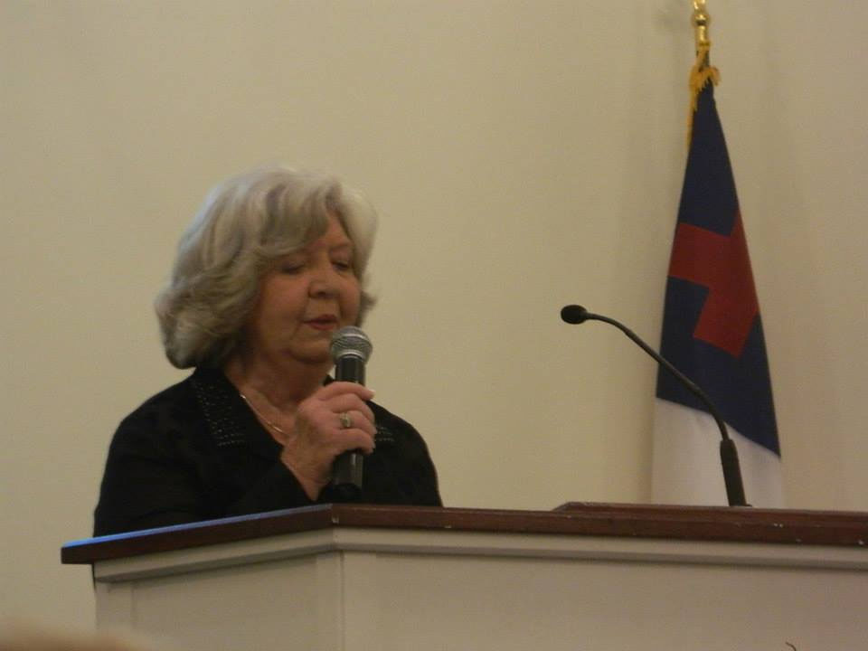 Shirley singing at Victory Chapel Baptist Church on May 1, 2014 (Photo by Karen Brewer)