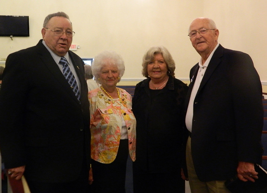 Jack and Shirley with Rev. Buddy Mullinax and his wife, Anne, at Victory Chapel Baptist Church on May 1, 2014 (Photo by Karen Brewer)