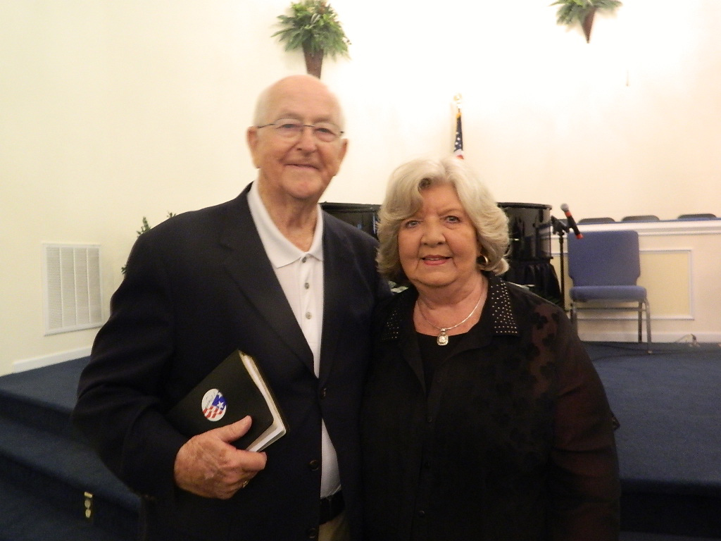 Jack and Shirley at Victory Chapel Baptist Church on May 1, 2014 (Photo by Karen Brewer)