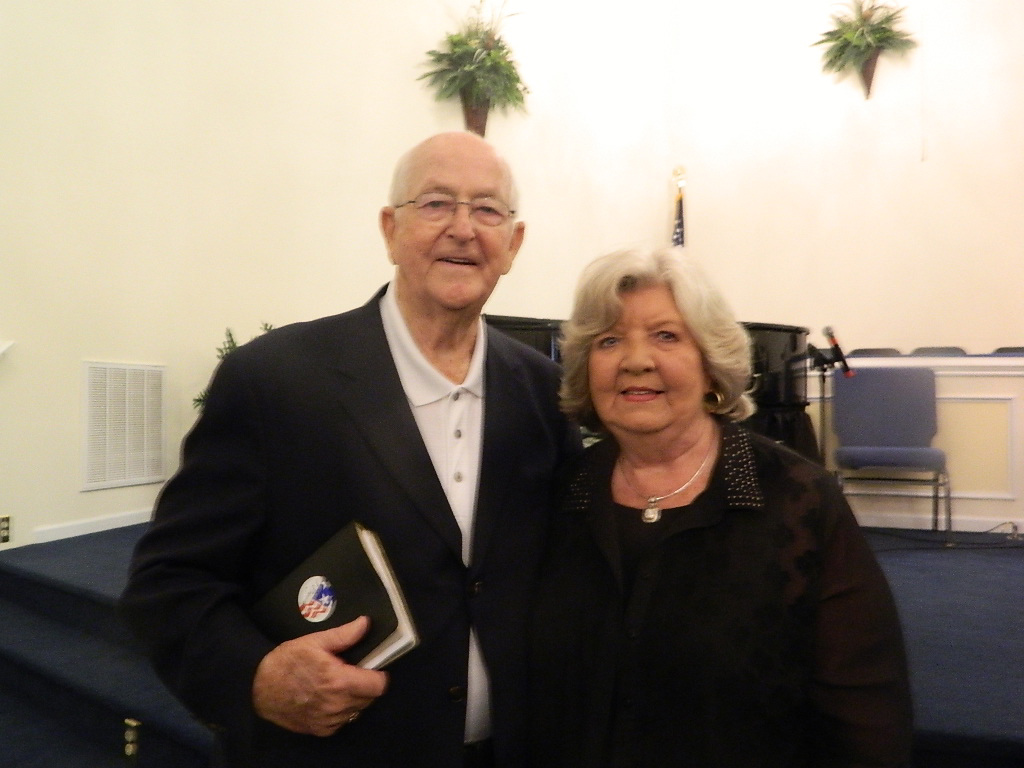 Jack and Shirley at Victory Chapel Baptist Church on May 1, 2014 (Photo by Karen Brewer)