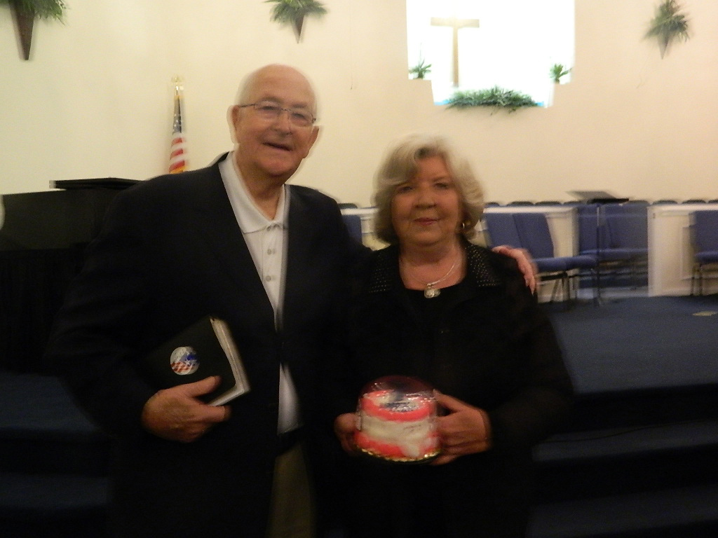 Jack and Shirley at Victory Chapel Baptist Church on May 1, 2014 (Photo by Karen Brewer)
