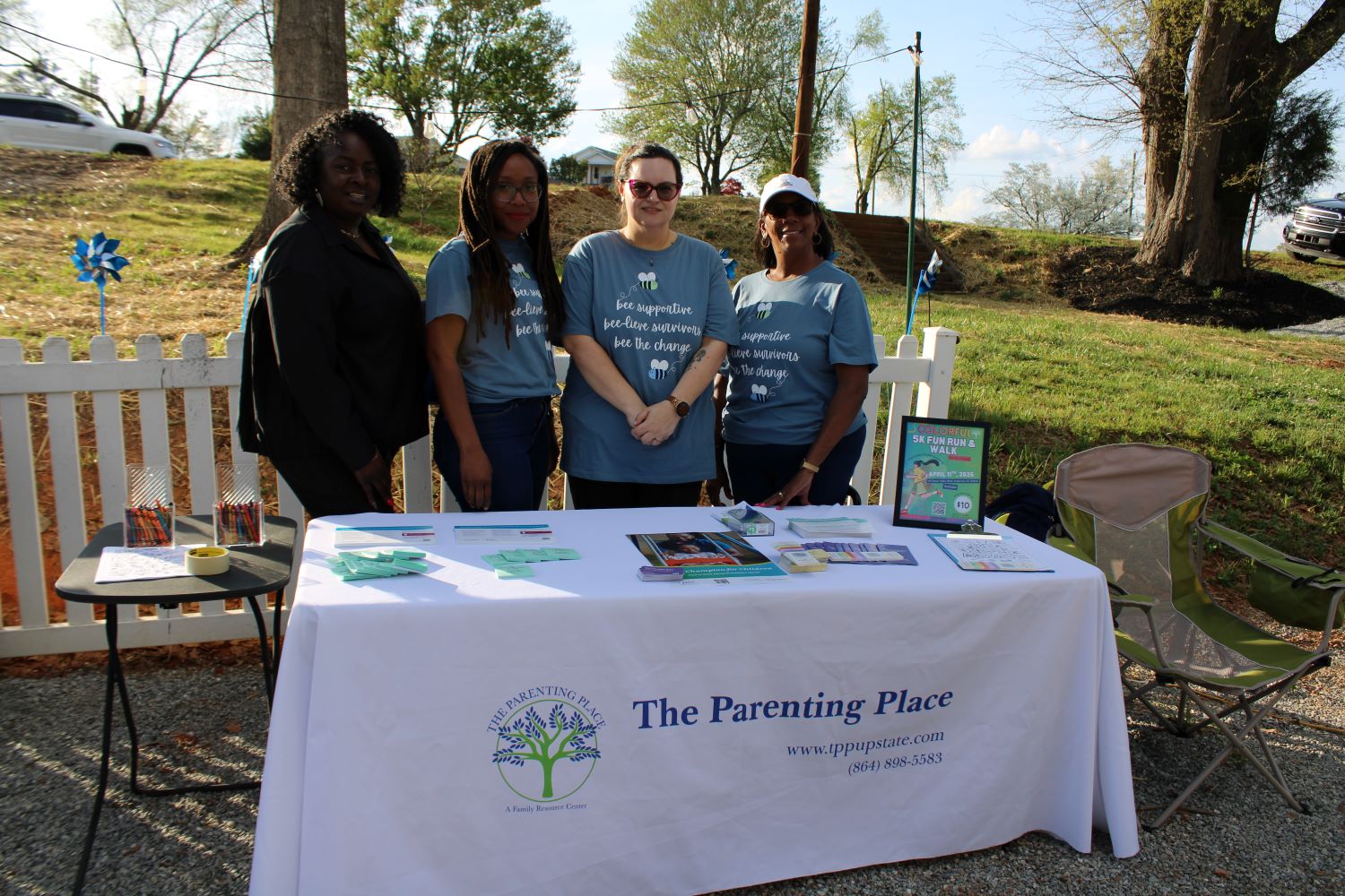 Sanquinita Martin, Katrina Valliere, Holly, and Greta Young of The Parenting Place