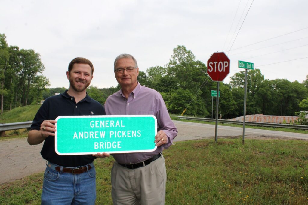 South Caroilna State Representative candidate Clay Counts and South Carolina State Representative Davey Hiott (Photo by Karen Brewer, The Pickens County Chronicle)