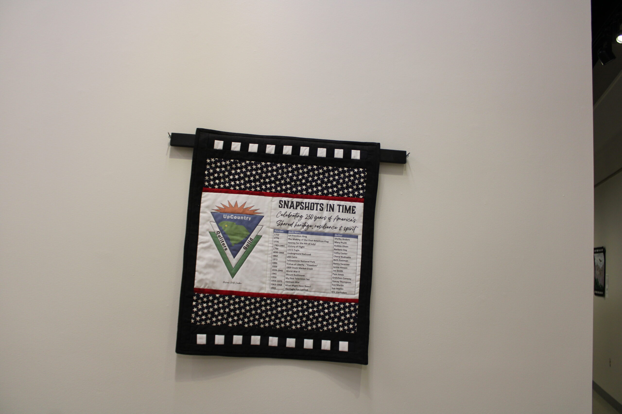 Upcountry Quilters Guild's "A Snapshot in Time" (Photo by Karen Brewer, The Pickens County Chronicle)