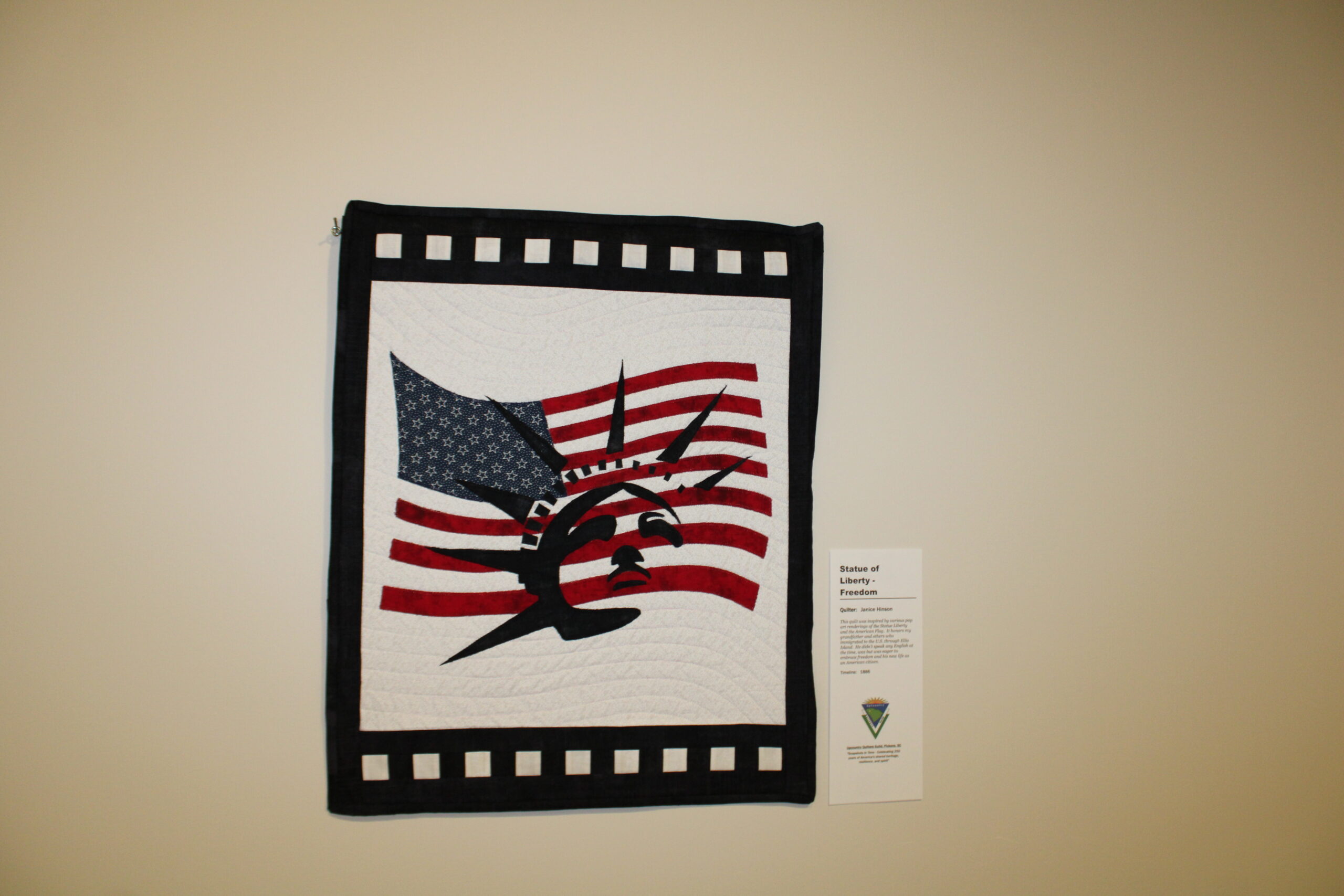 1886 - Statue of Liberty - Freedom, quilter Janice Hinson (Photo by Karen Brewer, The Pickens County Chronicle)