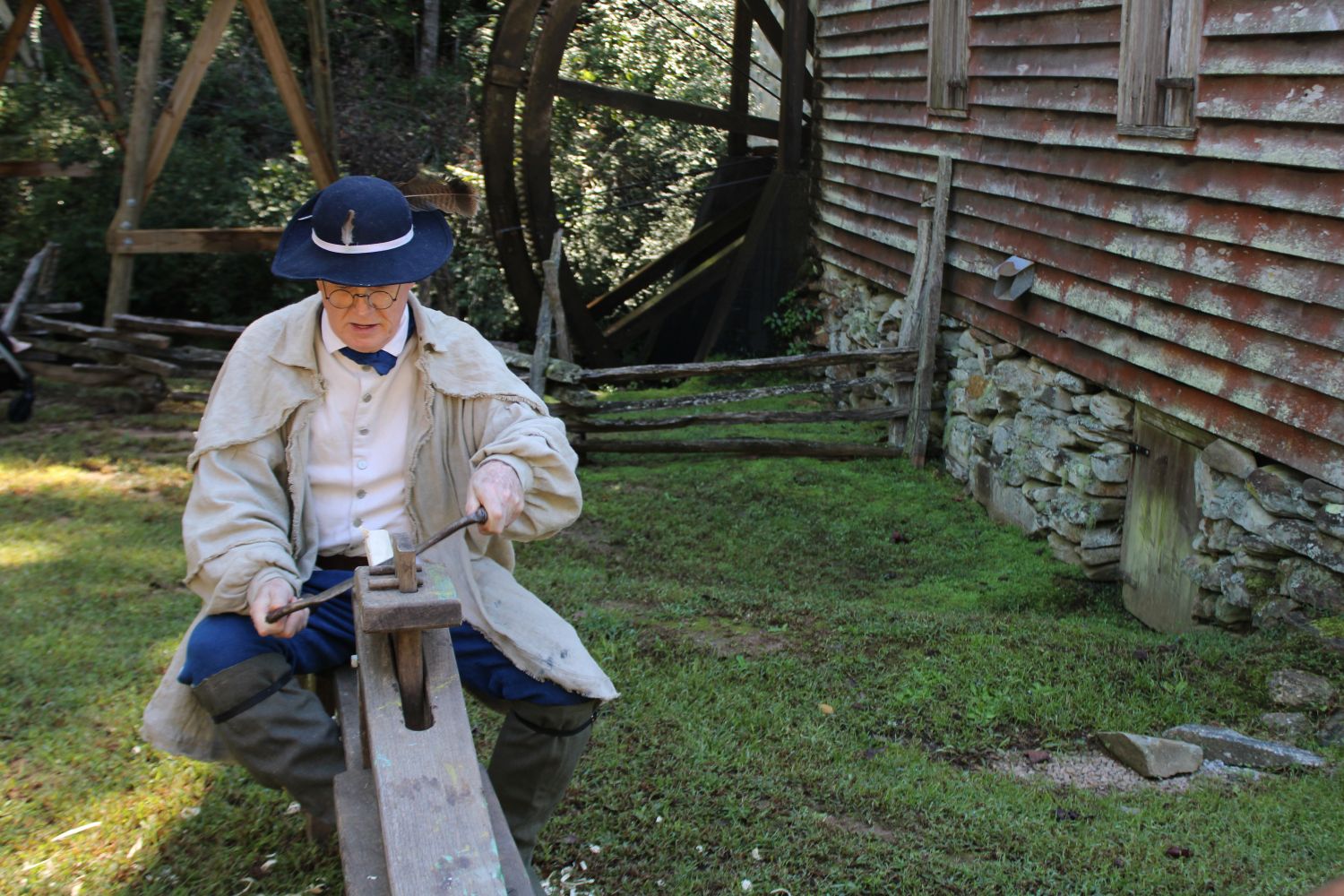 Militia reenactor Robert Hall (Photo by Karen Brewer, The Pickens County Chronicle)