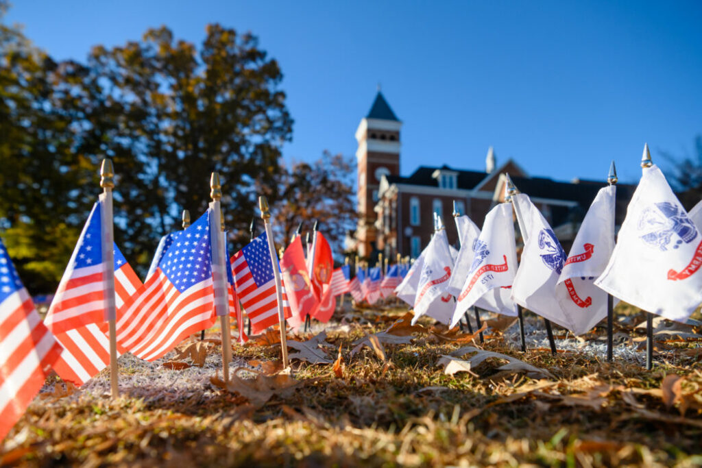 CU-flags-displayed-on-Bowman-Field